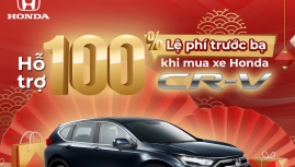 Honda tặng 100% phí trước bạ cho Honda CR-V đầu năm mới