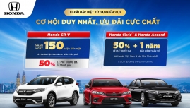 Honda CR-V, Civic RS và Accord đồng loạt giảm giá tháng 8/2023