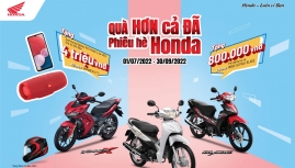 Honda Việt Nam tặng Quà "khủng" cho khách mua xe máy số dịp Hè